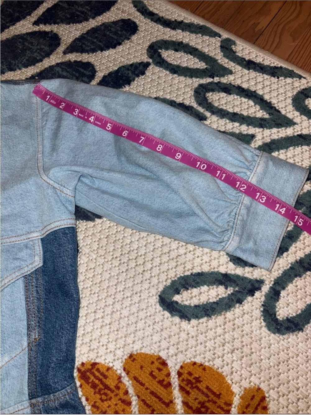 Ganni Two-Tone Denim Dress size 34 - Picture 10 of 14